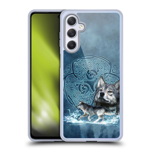 Brigid Ashwood Celtic Wisdom Wolf Soft Gel Case for Samsung Galaxy M54 5G