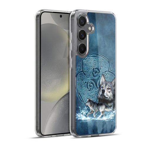 Brigid Ashwood Celtic Wisdom Wolf Soft Gel Case for Samsung Galaxy S24+ 5G