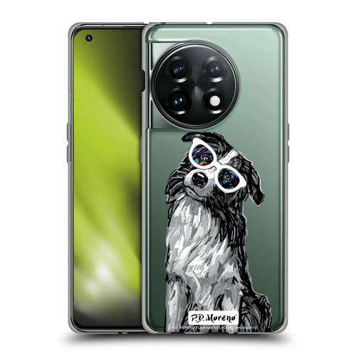 P.D. Moreno Black And White Dogs Border Collie Soft Gel Case for OnePlus 11 5G