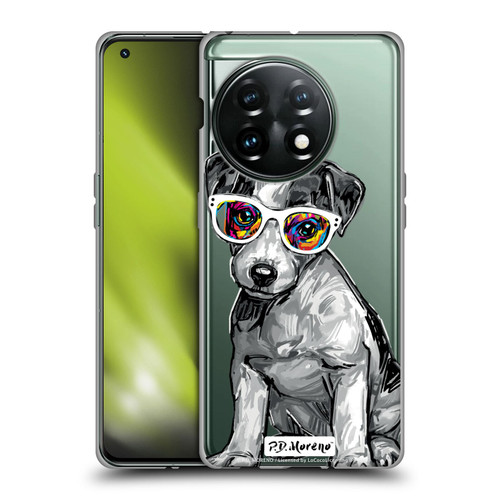 P.D. Moreno Black And White Dogs Jack Russell Soft Gel Case for OnePlus 11 5G