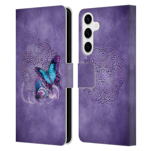 Brigid Ashwood Celtic Wisdom Butterfly Leather Book Wallet Case Cover For Samsung Galaxy S24+ 5G