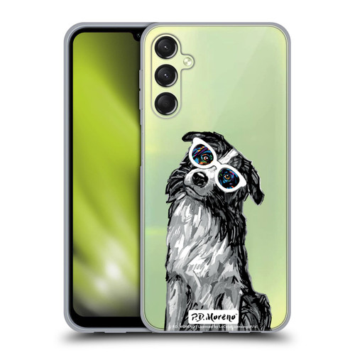 P.D. Moreno Black And White Dogs Border Collie Soft Gel Case for Samsung Galaxy A24 4G / M34 5G