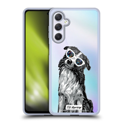 P.D. Moreno Black And White Dogs Border Collie Soft Gel Case for Samsung Galaxy M54 5G