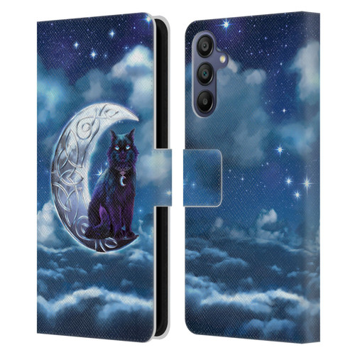 Brigid Ashwood Celtic Wisdom 2 Black Cat Leather Book Wallet Case Cover For Samsung Galaxy A15