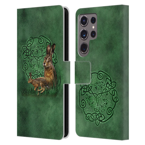 Brigid Ashwood Celtic Wisdom 2 Hare Leather Book Wallet Case Cover For Samsung Galaxy S24 Ultra 5G