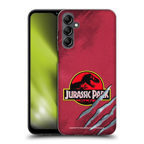 Jurassic Park Logo Red Claw Soft Gel Case for Samsung Galaxy M14 5G