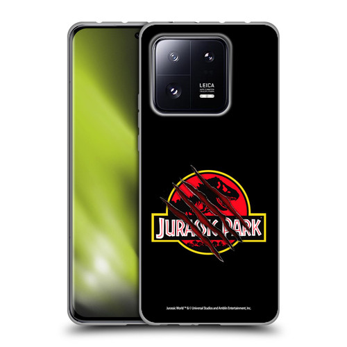 Jurassic Park Logo Plain Black Claw Soft Gel Case for Xiaomi 13 Pro 5G