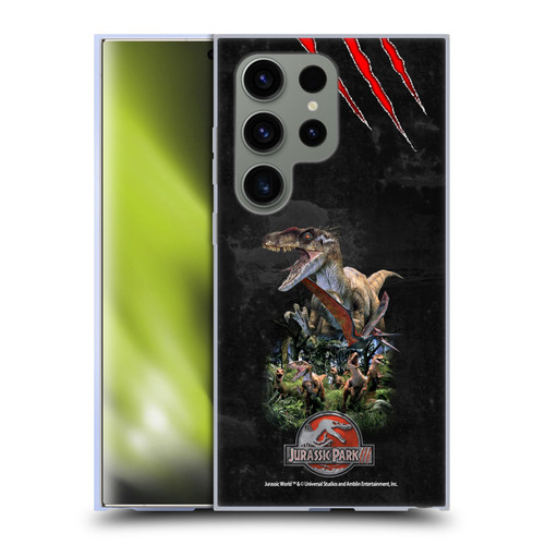 Jurassic Park III Key Art Dinosaurs 3 Soft Gel Case for Samsung Galaxy S24 Ultra 5G