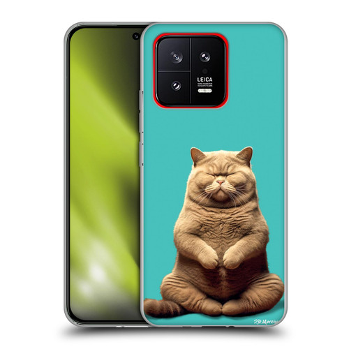 P.D. Moreno Furry Fun Artwork Sitting Cat Soft Gel Case for Xiaomi 13 5G