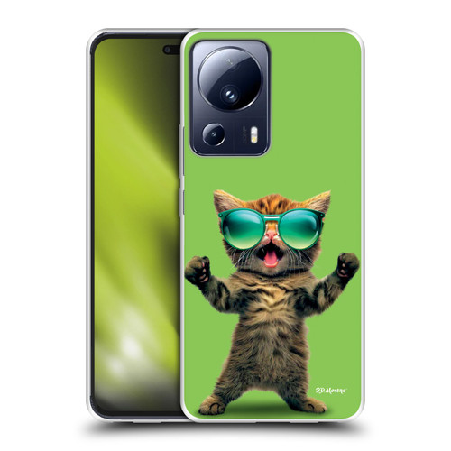 P.D. Moreno Furry Fun Artwork Cat Sunglasses Soft Gel Case for Xiaomi 13 Lite 5G