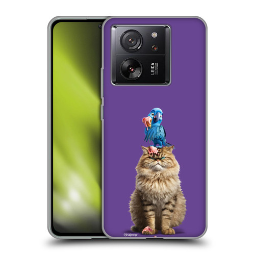 P.D. Moreno Furry Fun Artwork Cat And Parrot Soft Gel Case for Xiaomi 13T 5G / 13T Pro 5G