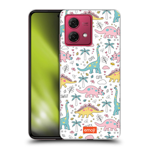 emoji® Cutesy Dinosaurs Soft Gel Case for Motorola Moto G84 5G