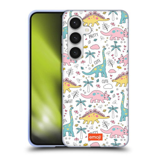 emoji® Cutesy Dinosaurs Soft Gel Case for Samsung Galaxy S24 5G