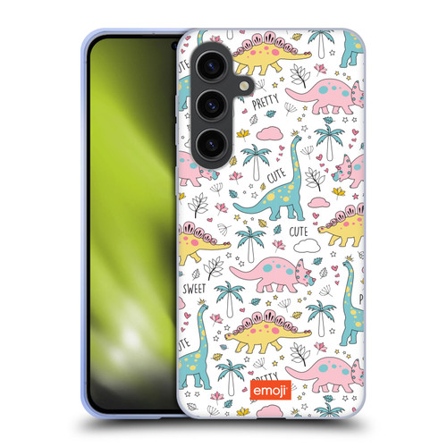 emoji® Cutesy Dinosaurs Soft Gel Case for Samsung Galaxy S24+ 5G