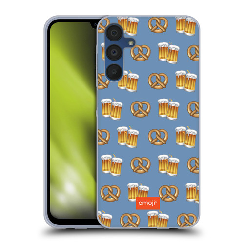 emoji® Oktoberfest Beer And Pretzel Soft Gel Case for Samsung Galaxy A15