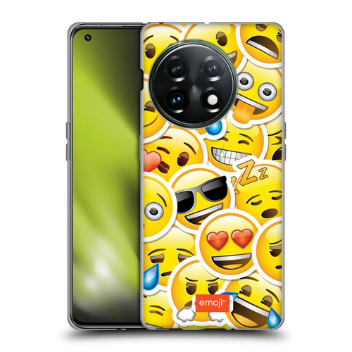 emoji® Smileys Sticker Soft Gel Case for OnePlus 11 5G
