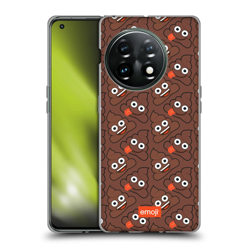 emoji® Trendy Poop Pattern Soft Gel Case for OnePlus 11 5G