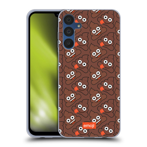 emoji® Trendy Poop Pattern Soft Gel Case for Samsung Galaxy A15