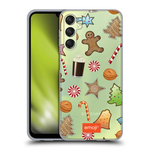 emoji® Winter Wonderland Christmas Cookies Soft Gel Case for Samsung Galaxy A24 4G / M34 5G