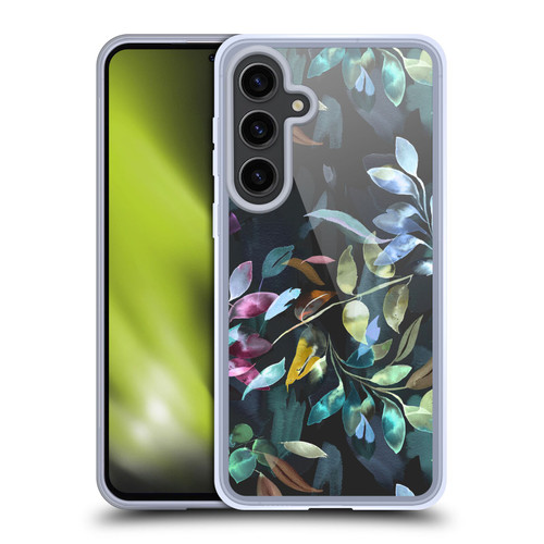 Ninola Botanical Patterns Watercolor Mystic Leaves Soft Gel Case for Samsung Galaxy S24+ 5G