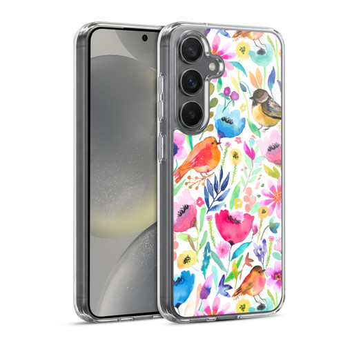 Ninola Summer Patterns Whimsical Birds Soft Gel Case for Samsung Galaxy S24 5G & MagSafe