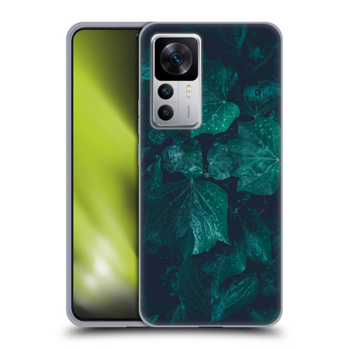 PLdesign Flowers And Leaves Dark Emerald Green Ivy Soft Gel Case for Xiaomi 12T 5G / 12T Pro 5G / Redmi K50 Ultra 5G