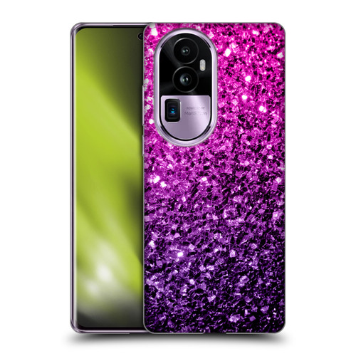 PLdesign Glitter Sparkles Purple Pink Soft Gel Case for OPPO Reno10 Pro+