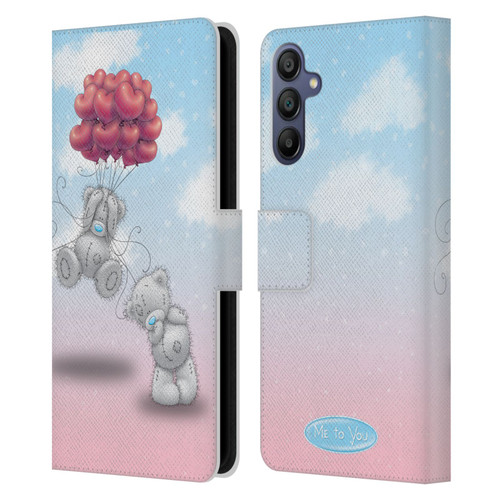 Me To You Classic Tatty Teddy Heart Balloons Leather Book Wallet Case Cover For Samsung Galaxy A15