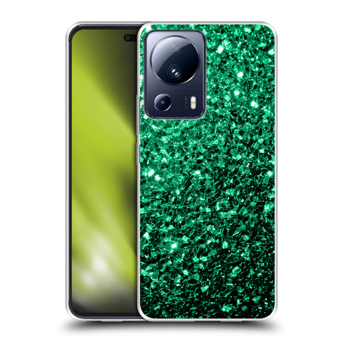 PLdesign Glitter Sparkles Emerald Green Soft Gel Case for Xiaomi 13 Lite 5G