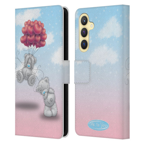 Me To You Classic Tatty Teddy Heart Balloons Leather Book Wallet Case Cover For Samsung Galaxy S23 FE 5G