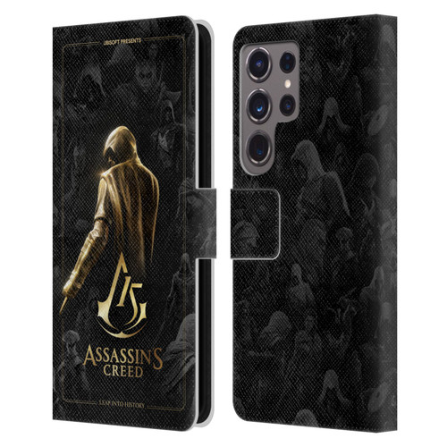 Assassin's Creed 15th Anniversary Graphics Key Art Leather Book Wallet Case Cover For Samsung Galaxy S24 Ultra 5G