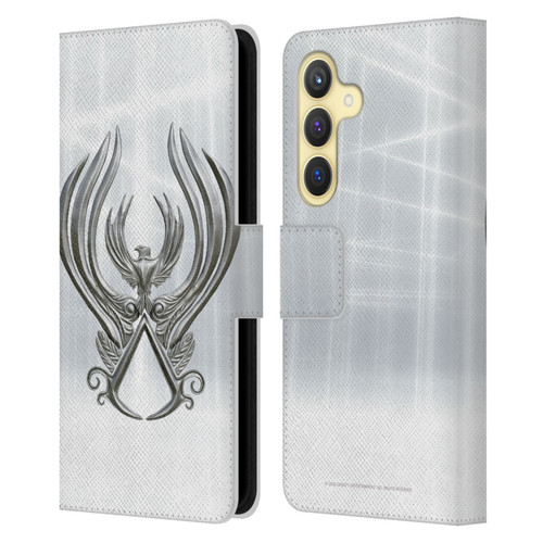 Assassin's Creed Brotherhood Logo Main Leather Book Wallet Case Cover For Samsung Galaxy S24 5G