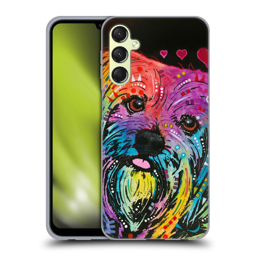 Dean Russo Dogs Yorkie Soft Gel Case for Samsung Galaxy A24 4G / M34 5G