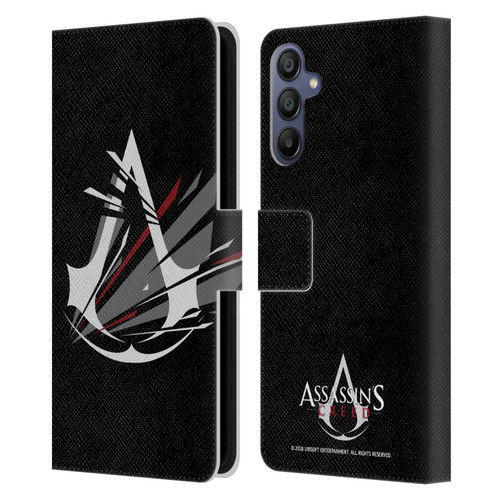 Assassin's Creed Logo Shattered Leather Book Wallet Case Cover For Samsung Galaxy A15