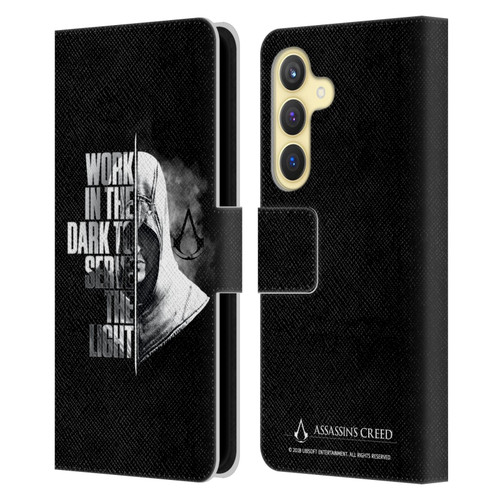 Assassin's Creed Legacy Typography Half Leather Book Wallet Case Cover For Samsung Galaxy S24 5G