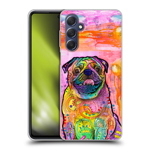 Dean Russo Dogs 3 Pug Soft Gel Case for Samsung Galaxy M54 5G