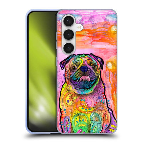 Dean Russo Dogs 3 Pug Soft Gel Case for Samsung Galaxy S24 5G
