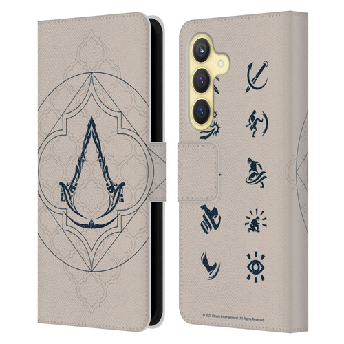 Assassin's Creed Graphics Crest Leather Book Wallet Case Cover For Samsung Galaxy S24 5G