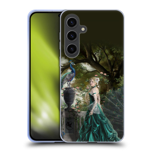 Nene Thomas Art Peacock & Princess In Emerald Soft Gel Case for Samsung Galaxy S24+ 5G
