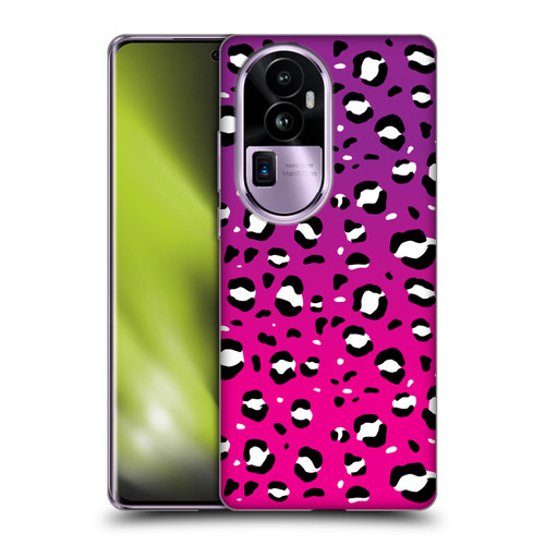 Grace Illustration Animal Prints Pink Leopard Soft Gel Case for OPPO Reno10 Pro+