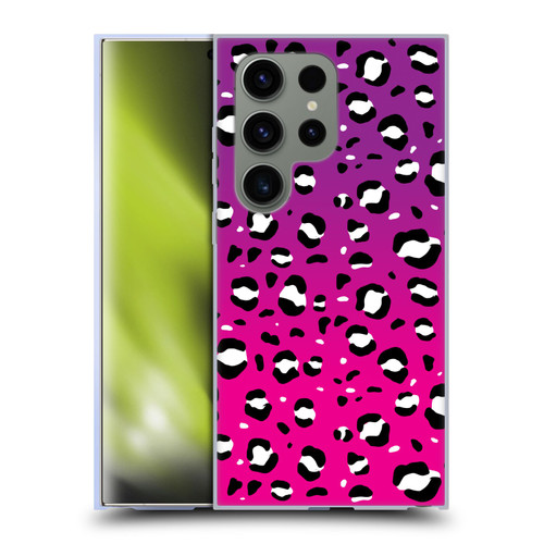 Grace Illustration Animal Prints Pink Leopard Soft Gel Case for Samsung Galaxy S24 Ultra 5G