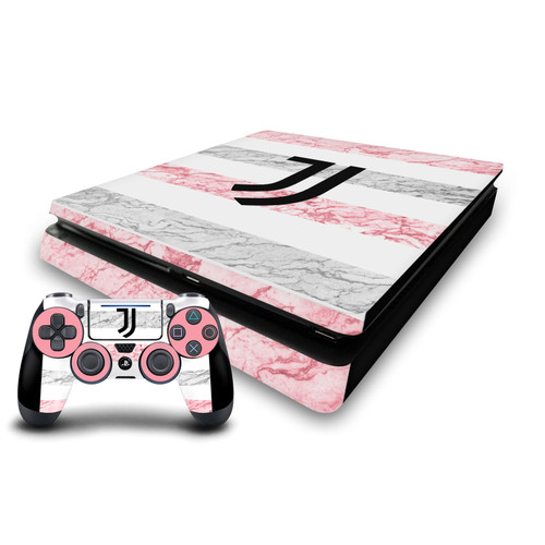 Juventus Football Club 2023/24 Match Kit Away Vinyl Sticker Skin Decal Cover for Sony PS4 Slim Console & Controller