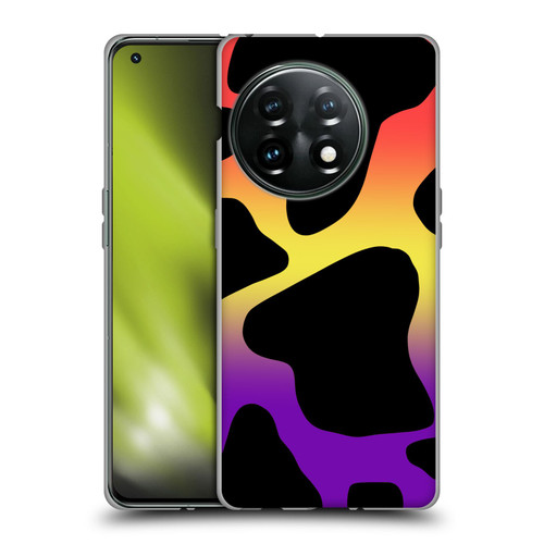 Grace Illustration Cow Prints Sunset Soft Gel Case for OnePlus 11 5G