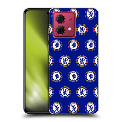 Chelsea Football Club Crest Pattern Soft Gel Case for Motorola Moto G84 5G
