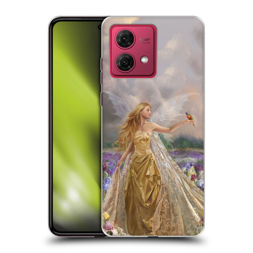 Nene Thomas Deep Forest Gold Angel Fairy With Bird Soft Gel Case for Motorola Moto G84 5G