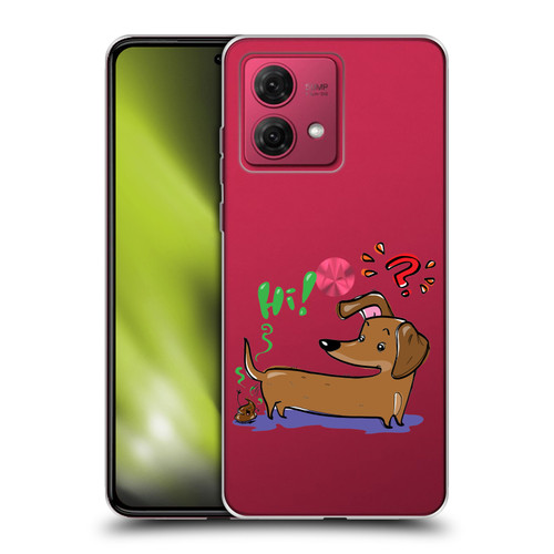 Grace Illustration Dogs Dachshund Soft Gel Case for Motorola Moto G84 5G