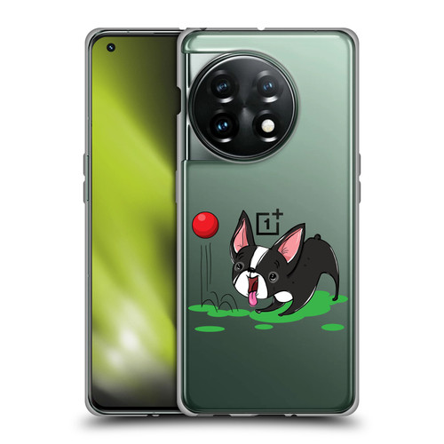 Grace Illustration Dogs Boston Terrier Soft Gel Case for OnePlus 11 5G