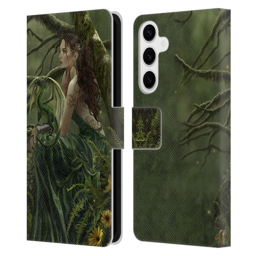Nene Thomas Deep Forest Queen Fate Fairy With Dragon Leather Book Wallet Case Cover For Samsung Galaxy S24+ 5G