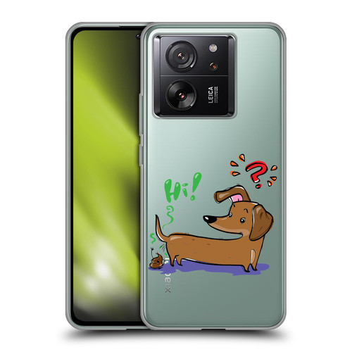 Grace Illustration Dogs Dachshund Soft Gel Case for Xiaomi 13T 5G / 13T Pro 5G