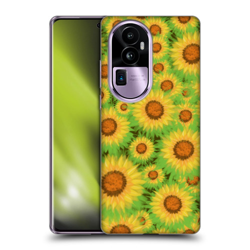 Grace Illustration Lovely Floral Sunflower Soft Gel Case for OPPO Reno10 Pro+